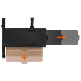 QWORK® Car Visor Sun Shade Extension - Anti-Glare Window Screen in Translucent Brown for All Cars