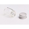 12PCS 15ml Clear Empty Small Glass Storage Oil Vials Test