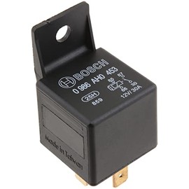 Bosch 0986AH0453 Mini Relay 12V 20A, IP5K4, Operating Temperature from -40 Degree to 85 Degree C, 4 Pin Relay