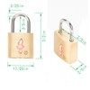 DUALCROWN 8 Pack luggage lock TSA approved+Key Padlock,travel lock TSA