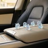 Chesomn 6 Pcs Mini Luminous Ghost Car Decor Set, Car