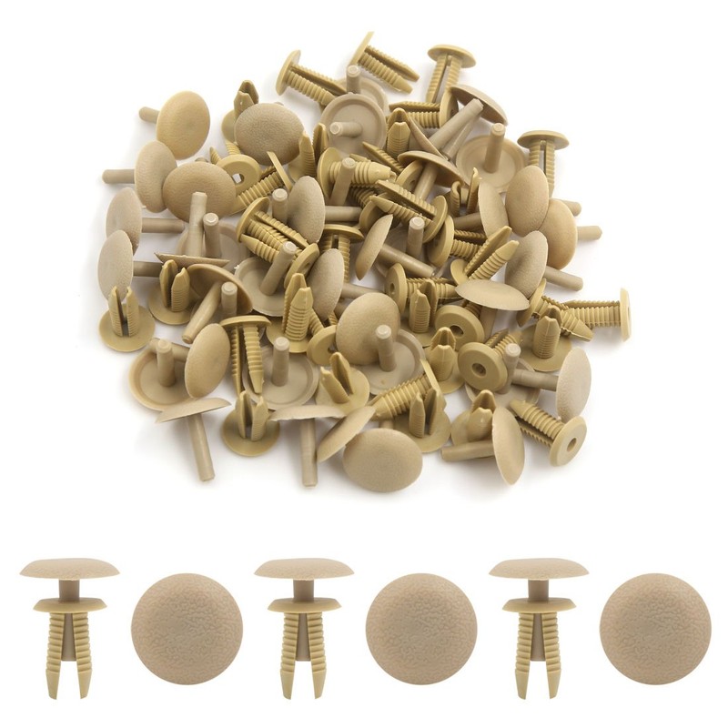 uxcell 40 Pcs 8mm Beige Truck Car Auto Bumper Fender