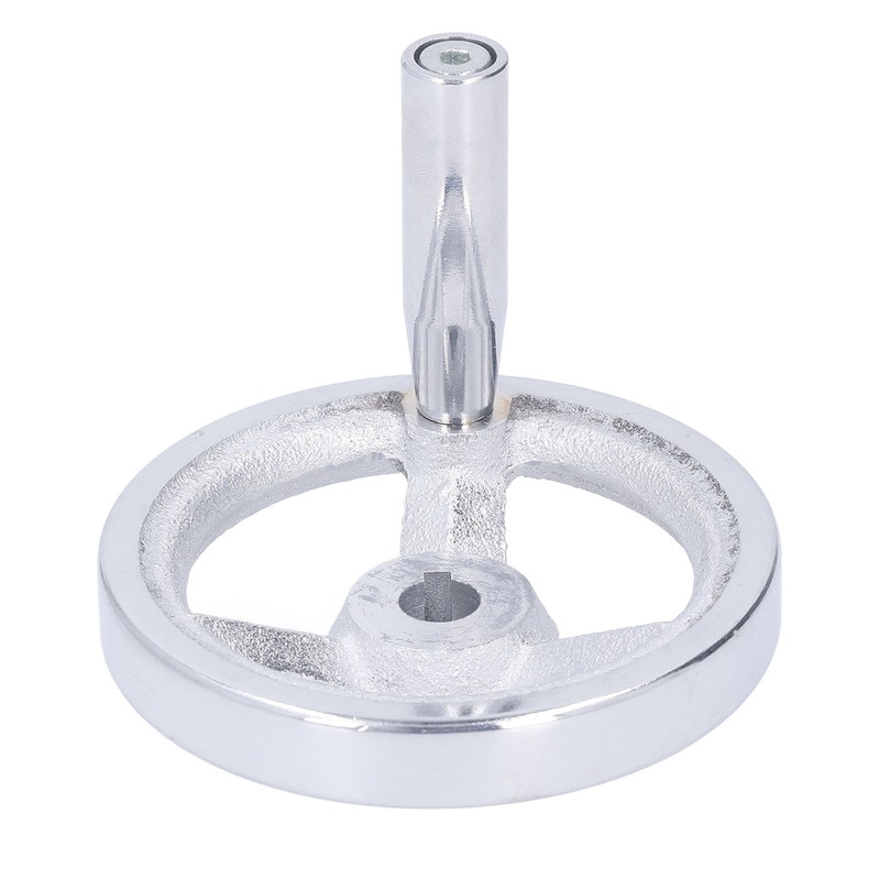 3 Spoke Hand Wheel with Revolving Handle Cast Iron Round