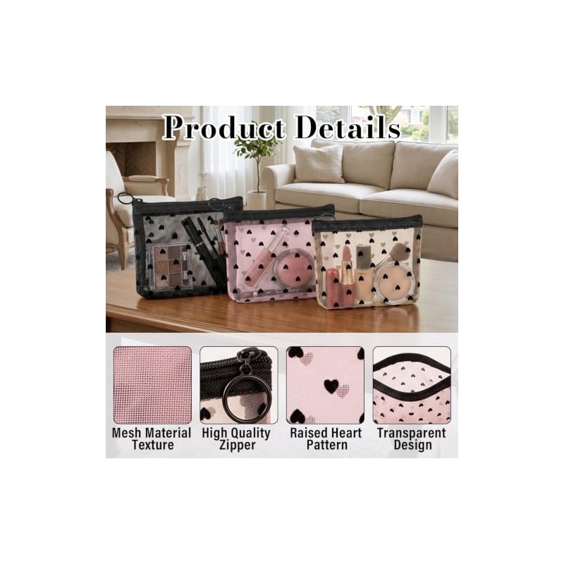 Travel Makeup Organizer, Compact Lightweight Accessory for Travel and Daily