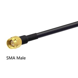 Vecys BNC Male to BNC Male Cable 50 Ohm BNC Male to Male RG58 RF Coaxial Pigtail Jumper Cable 6.5 ft/2 m for RF Antennas Amateur Radio Handheld Device