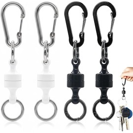 Llaveros para Hombre, 4 Pcs Magnetic keychain, Gran Fuerza Magnética Capacidad de Carga de 1.5 kg, Se Puede Fijar Llaves del Coche, Facilita el Acceso a las Llaves