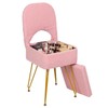 12.9" x 14.1" x 29.9" Small Vanity Stool Chair with