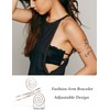 VALIJINA Gold arm cuff Swirl Upper Arm Bracelets Arm Bangle