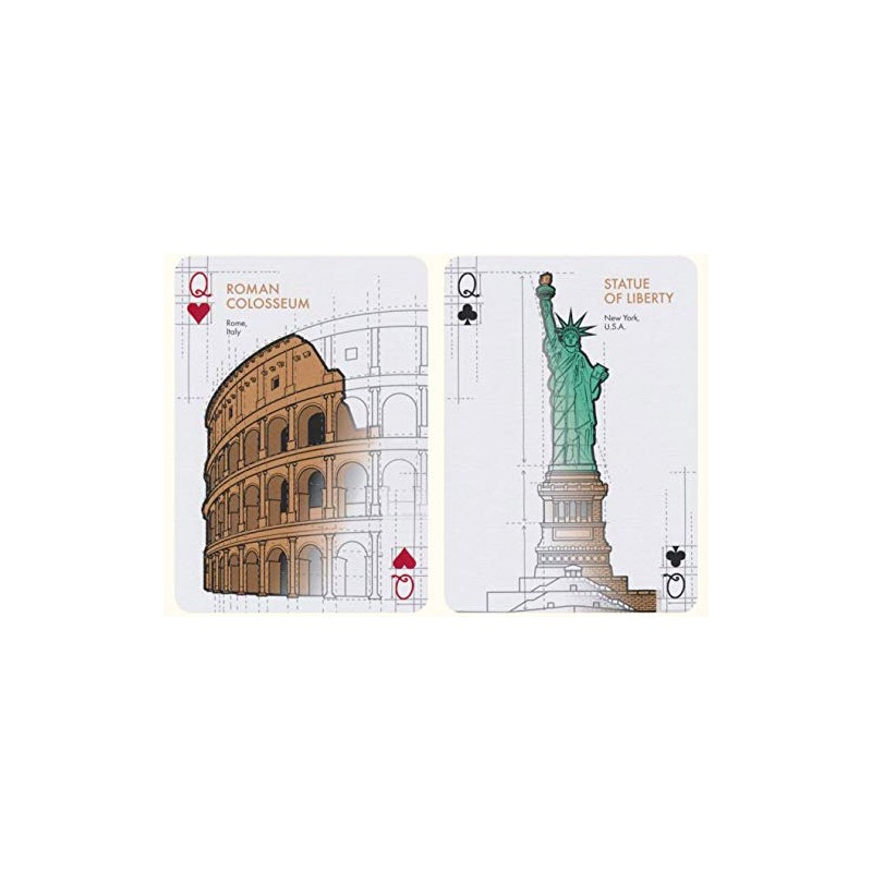 USPCC Bicycle Architectural Wonders of The World