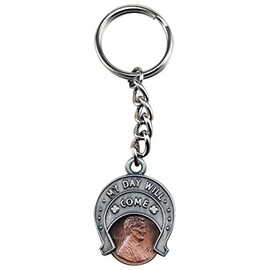 Cathedral Art My Day Will Come Retirement Plan Lucky Penny Key Ring