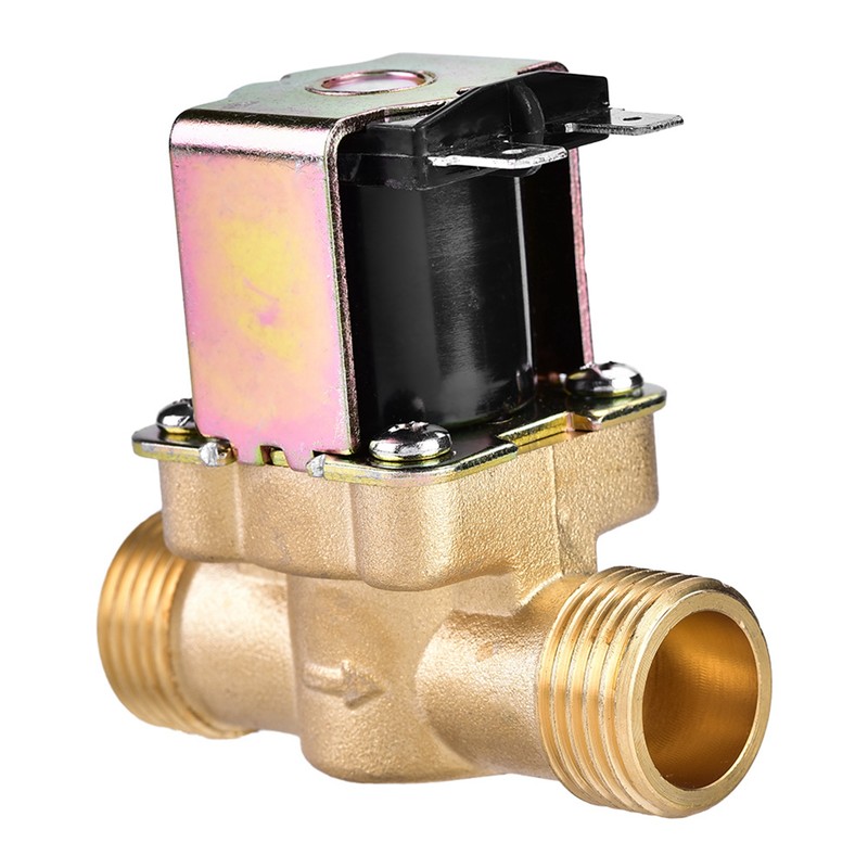 G1/2" DC 24V Normally Closed Brass Electric Solenoid Magnetic Valve