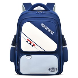 Amythe School Backpack Girls Boys Ergonomic 1-5th Class with Chest Strap, 2025 Backpack School Children 6-12 Years School Bag with Reflective 19L-1233, blue, M, Rucksack Backpacks