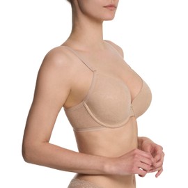 Natori Women's Sheer Jacquard Contour Underwire Bra, Café, 34C