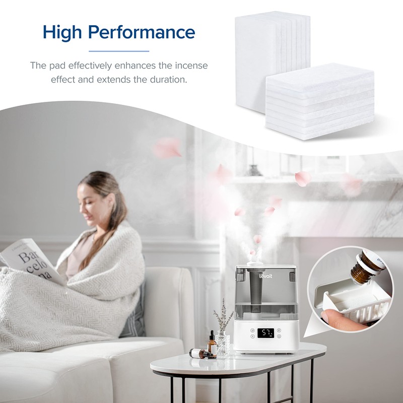LEVOIT Aroma Pads 16 Pack, Humidifier Replacement Filters, Compatible with
