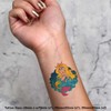4 x 'Mermaid Queen' Temporary Tattoos - Water Resistant, Skin-Safe,