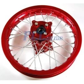 PCC 10" RED REAR RIM WHEEL CNC HUB For HONDA CRF50 XR 125 SDG PIT BIKE I RM17R