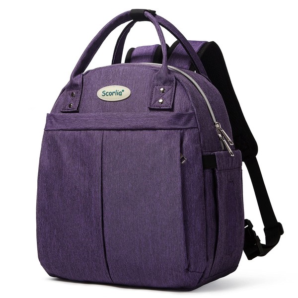 Scorlia Insulated Lunch Bag for Women, with Side pocket, Tall