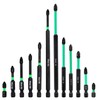 12Pcs Magnetic Impact Driver Bits, Long S2 Steel Magnetic Drill