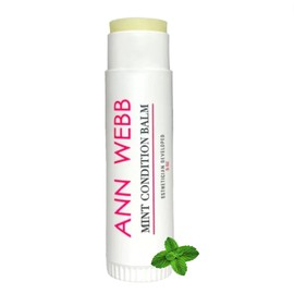 ANN WEBB Balm Lip Moisturizer for Dry Lip Care - Organic Lip Balm for Chapped Lips - Anti-aging - UV protecting Lip Repair for Hydrating Lips Oversized - Best Balm - Mint Balm .5oz