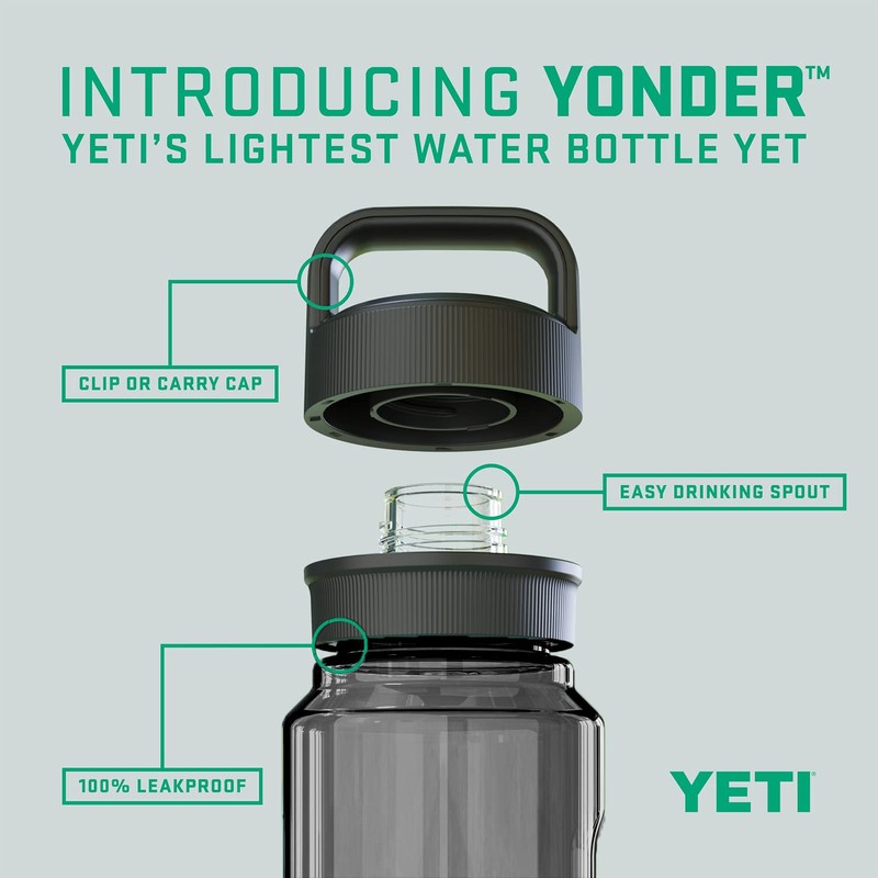YETI Yonder 1L/34 oz Water Bottle with Yonder Chug Cap,
