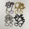 Slip Chain with Heart O-Ring, Punk Style Necklace, Adjustable Chain