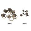 sourcing map 6pcs O Ring Brass Round Head Rivets Studs