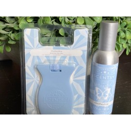 SCENTSY 1 Room Spray & 1 Car Bar Air Freshener New Clothesline