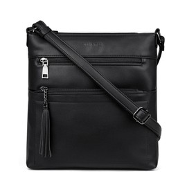 MASINTOR Crossbody Purses for Women, Multi Pocket Casual Crossbody Bag, Adjustable Strap Shoulder Bag with Tassel