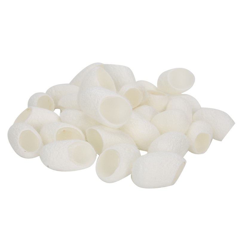 30pcs Face Cleaning Natural Silks Cocoons Blackhead Removal Exfoliating Silkworm