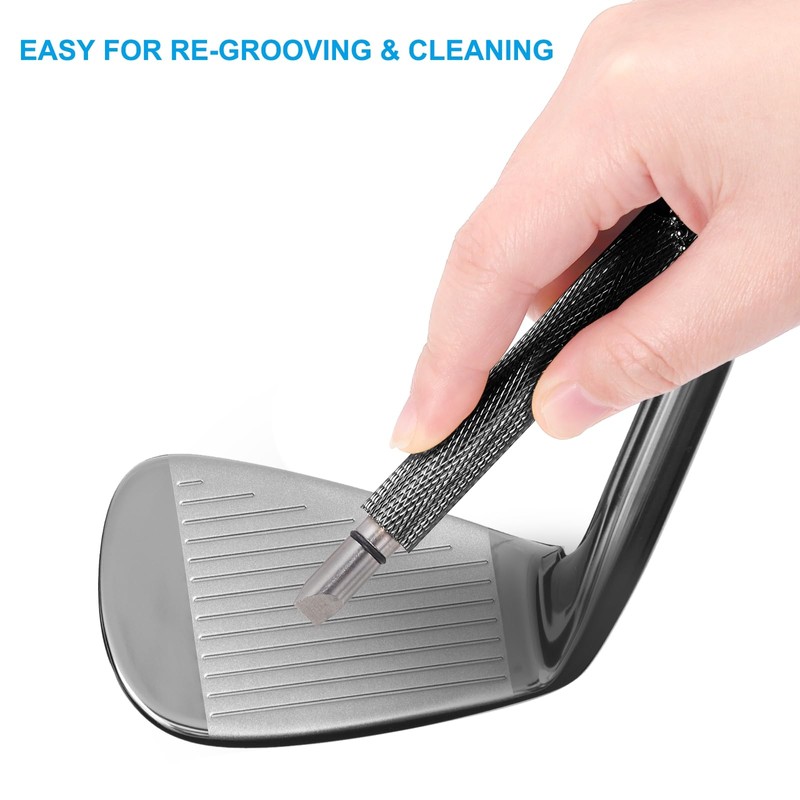PATIKIL Golf Club Groove Sharpener Golf Club Sharpener Re-Grooving Tool