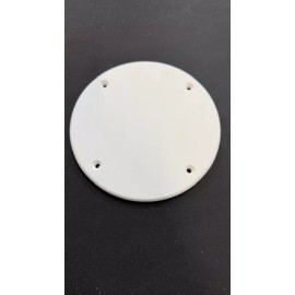 King Starboard 5-5/8 Inch White KING STARBOARD Screw Down Cover Plate for Boats CESANY PLASTICS
