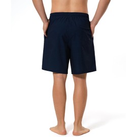 BARRACUDA BAY Mens Swim Trunks Quick-Dry 4-Way Stretch w/Ultra Soft Jersey Lining Premium Eco-Friendly Material UPF 50+, Navy, X-Large