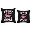 Our Flock Rocks Flamingo Guitar Pink Flamingo Costume Adult Throw
