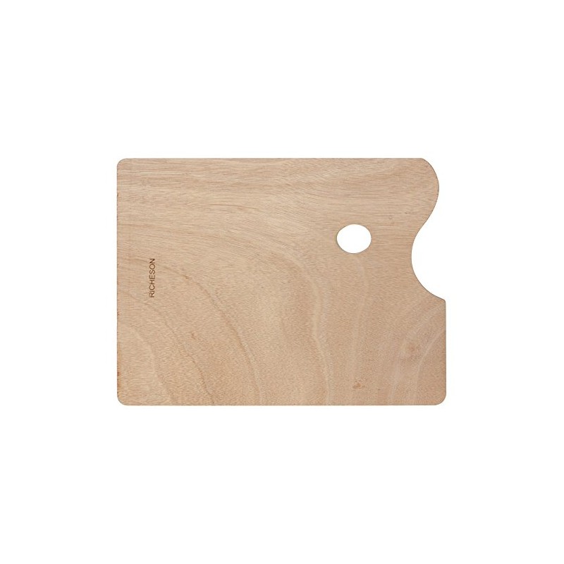 Jack Richeson 696026 Wooden Rectangular Palette, 12" x 16"