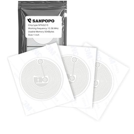 30 NFC Sticker Flexible and Anti-Metal Interference NTAG 215 NFC Tags On-Metal NFC Tag Stickers,Compatible with TagMo,Amiibo and All Other NFC Enabled Devices