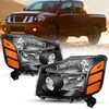 SOCKIR Headlight Assembly Set Replacement for 2004-2015 Nissan Titan /