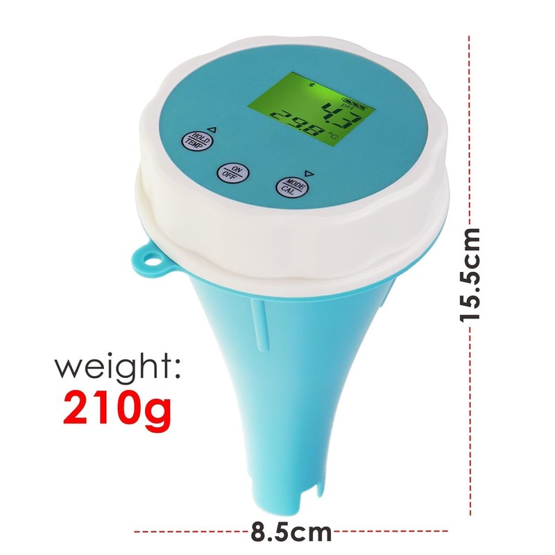 6-in-1 Wireless Water Quality Tester Bluetooth Floating Water Quality Monitor