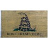 3x5 Gadsden Don't Tread On Me Wooden 100D Woven Poly