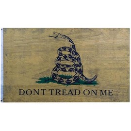 3x5 Gadsden Don't Tread On Me Wooden 100D Woven Poly Nylon 3'x5' Flag Banner