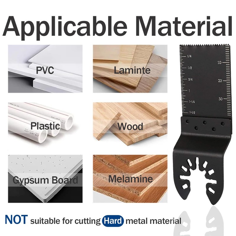 Bestgle 10 Pcs Oscillating Tool Blades, Professional Oscillating Multitool Blades