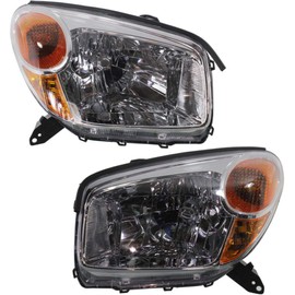 For Toyota RAV4 2004 2005 Headlight Assembly Pair Driver and Passenger Side For TO2518103 TO2519103