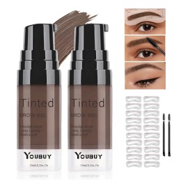 2pzs Tinte De Cejas Waterproof Larga Duración Kit 24h