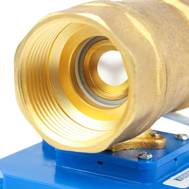 U.S. Solid 1 1/4" Motor Ball Valve Brass 2 Way