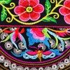 Sharplace Vintage Embroidery Boho Handbag Bohemian Flower Embroidered Totes Travel,