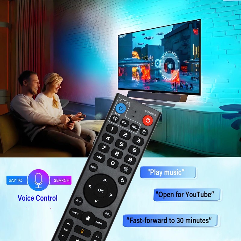 V3 Pro Voice Remote Control Replacement for VSeeBox V5/ V3/