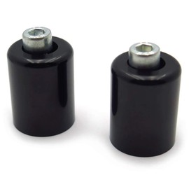 SMT- Black Bar Ends Handlebar Compatible With 95-12 Kawasaki Ninja ZX6R/06-07 ZX10R/00-05 ZX12R