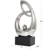 Deco 79 Ceramic Abstract Decorative Sculpture Looped Home Decor Statue