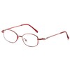 IGnaef Real Glass Reading Glasses with Natural Crystal Stone LensesBlue
