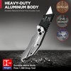 WORKPRO Folding Utility Knife, Heavy Duty Metal, Quick Open Botton
