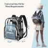 PACKISM Clear Backpack - 17 inch Large Clear Backpacks for